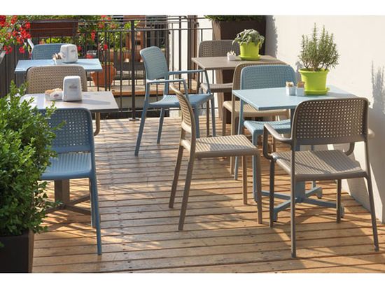 Стул Bora Bistrot пластиковый голубой Nardi Италия