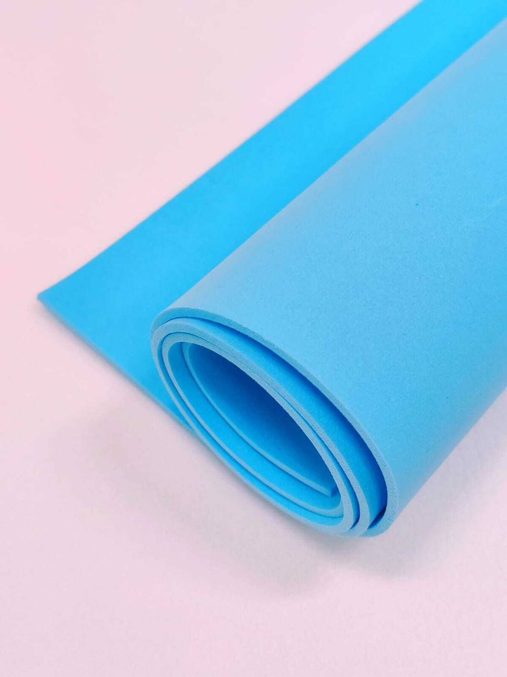 Фоамиран Иран 2 мм 60х70 см #265 Нежно-голубой