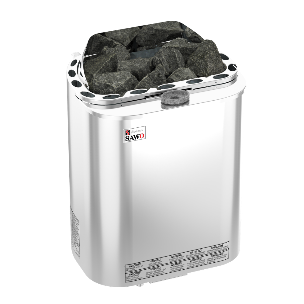 Электрическая печь SAWO SCANDIA COMBI SCAC-60NS-Z (6 кВт, с парогенератором,внутри оцинковка, снаружи нержавейка), выносной пульт (пульт и блок мощности докупаются отдельно)