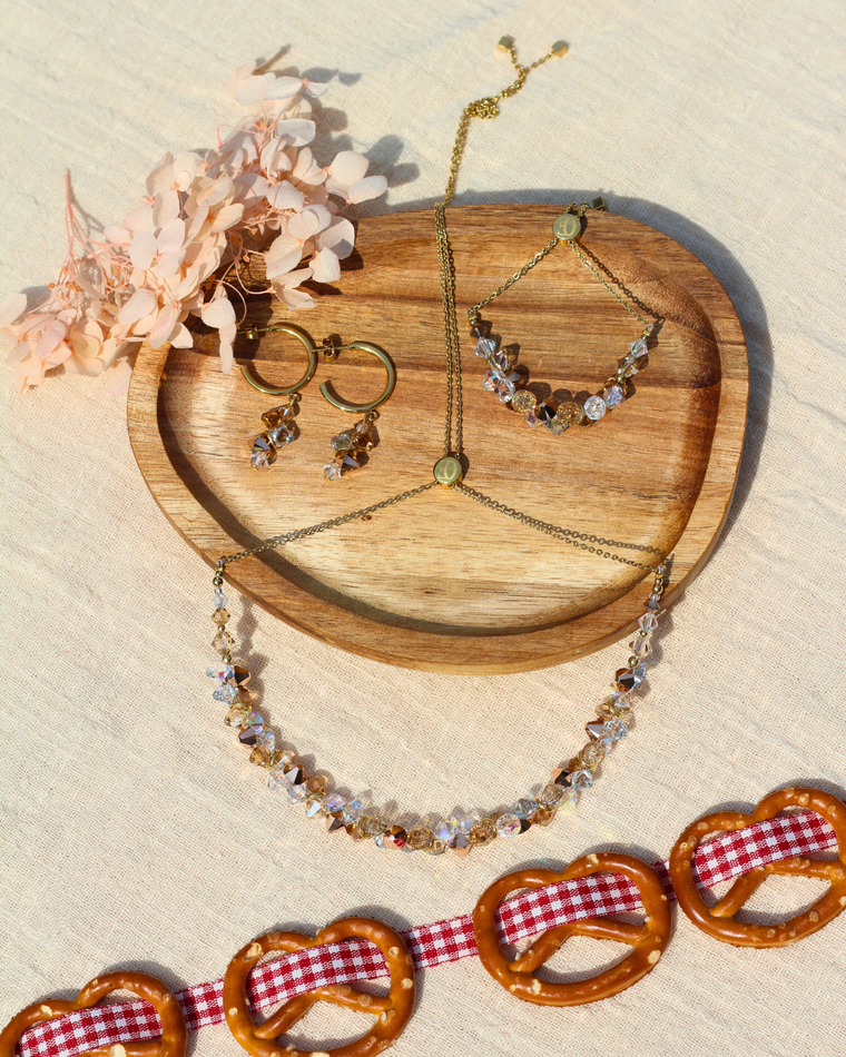 Серьги Coeur de Lion Beige-Gold 4639/21-1016