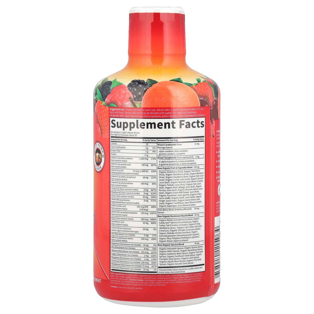 Garden of Life, Vitamin Code Liquid, мультивитаминная формула, фруктовый пунш, 900 мл (30 жидк. унц.)