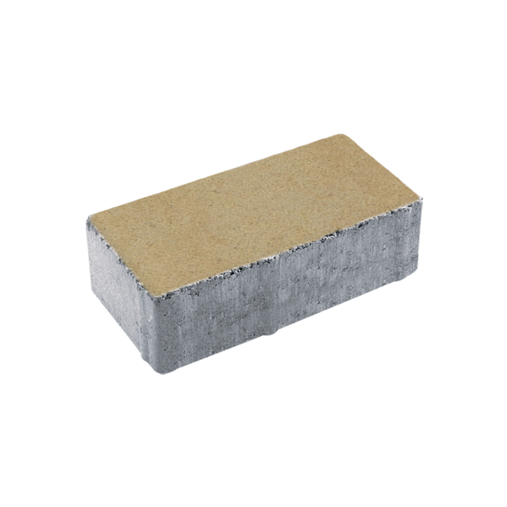 Тротуарная плитка ПРЯМОУГОЛЬНИК 200x100 мм - Стандарт Песчаный