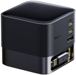 Зарядное устройство Baseus Super GaN Desktop with Retractable Cable 3C+U 100W USB Type-C, USB черный