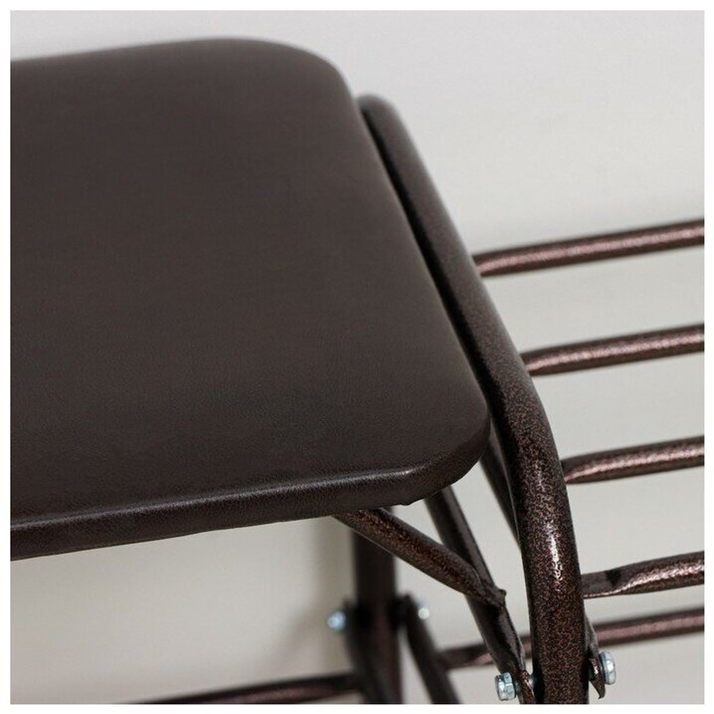 ПОДСТАВКА ДЛЯ ОБУВИ 3 ПОЛКИ 100СМ СИДЕНЬЕМ ДУБЛЬ МЕД/АНТИК