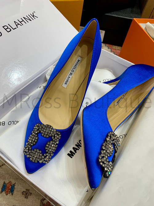 Женские Туфли-лодочки Manolo Blahnik в синем цвете