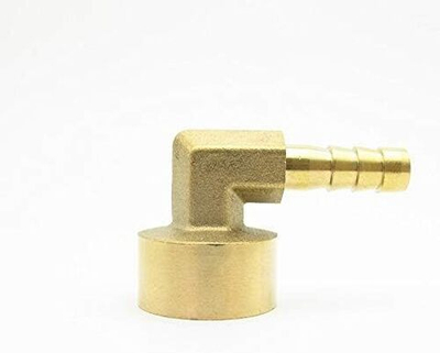 Переходник на кран МАМА латунный угловой, резьба 1/2, штуцер 8 мм