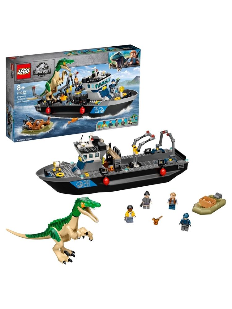 Конструктор LEGO Jurassic World 76942 Побег барионикса на катере