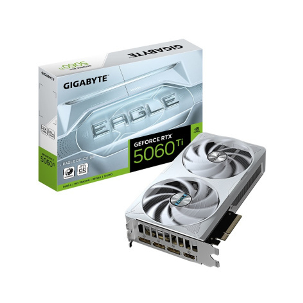 Видеокарта GIGABYTE GeForce RTX 5060 TI EAGLE OC ICE (GV-N506TEAGLEOC ICE-8GD)