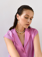 Чокер "Pearl Shell" с перламутром Gold