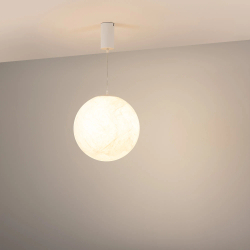 Светильник SP-SILKA-HANG-R300-7W Warm2700 (WH, 330 deg, 230V) (Arlight, IP20 Натуральный шелк, 3 года) 061916