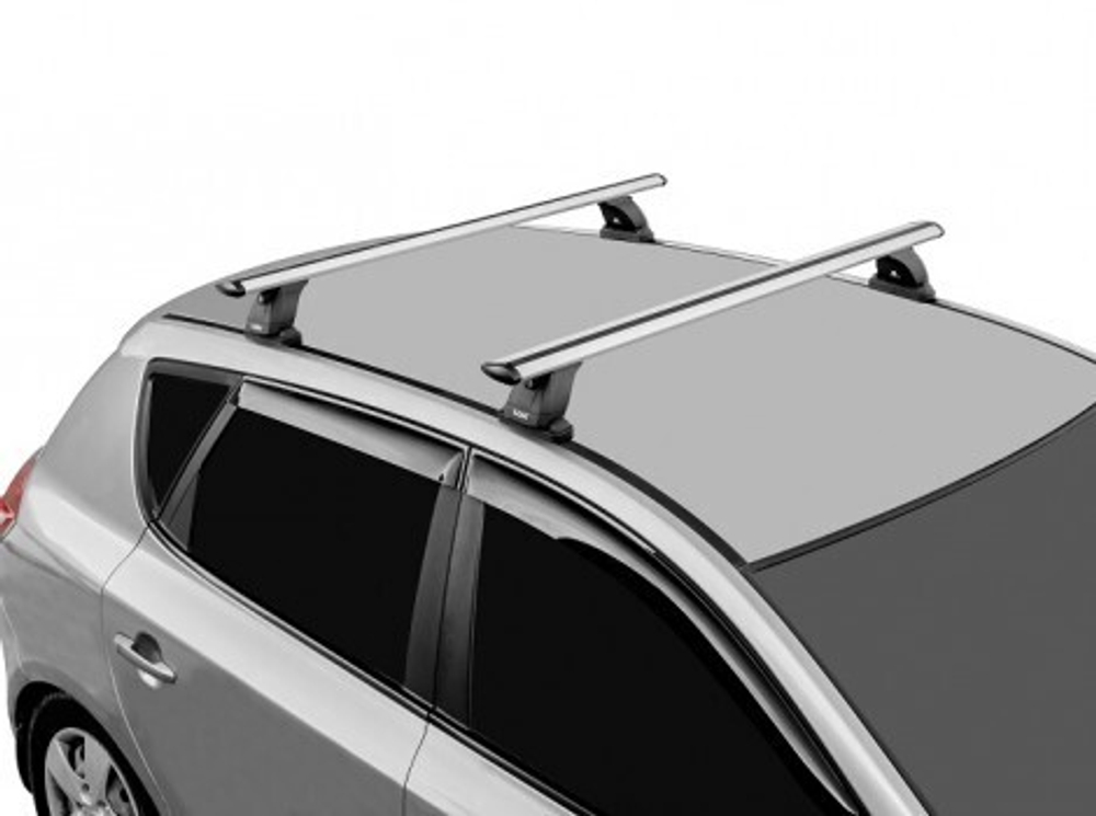 Багажник LUX БК 3 с крыловидными дугами 1,2м в штатные места Peugeot 308,207, 407