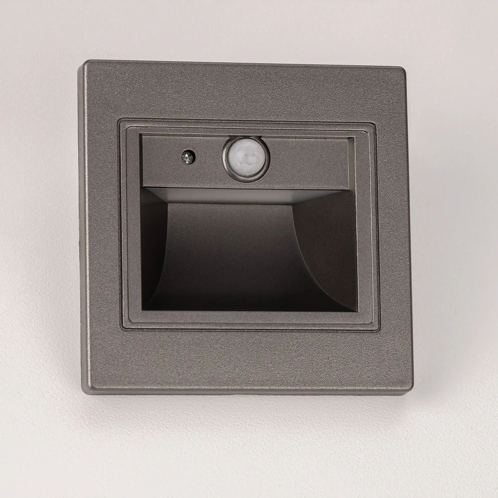 Citilux Скалли CLD005KS1 Встраиваемый светильник с датчиком движения Графит