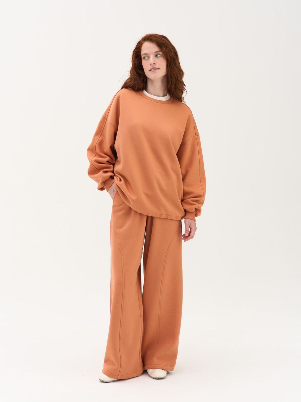 Свитшот "Карамель" женский утепленный