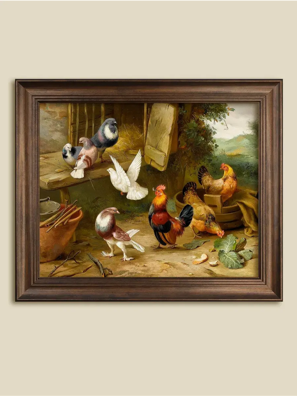 Картина интерьерная на холсте в раме 29*35 см