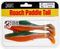 Виброхвосты съедобные LJ Pro Series ROACH PADDLE TAIL 5.0in (12,7 см), цв. G06, 4 шт.