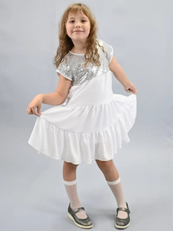 Платье нарядное для девочки с пайетками