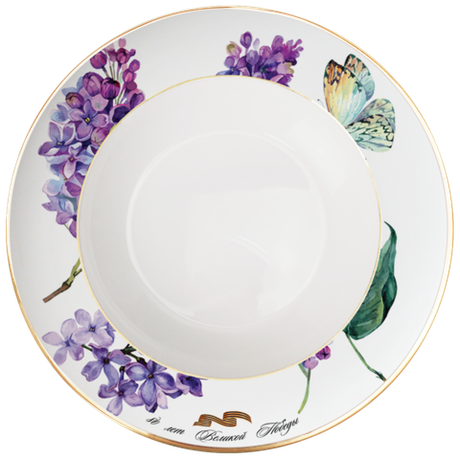 Суповая тарелка First Lady Сирень Победы