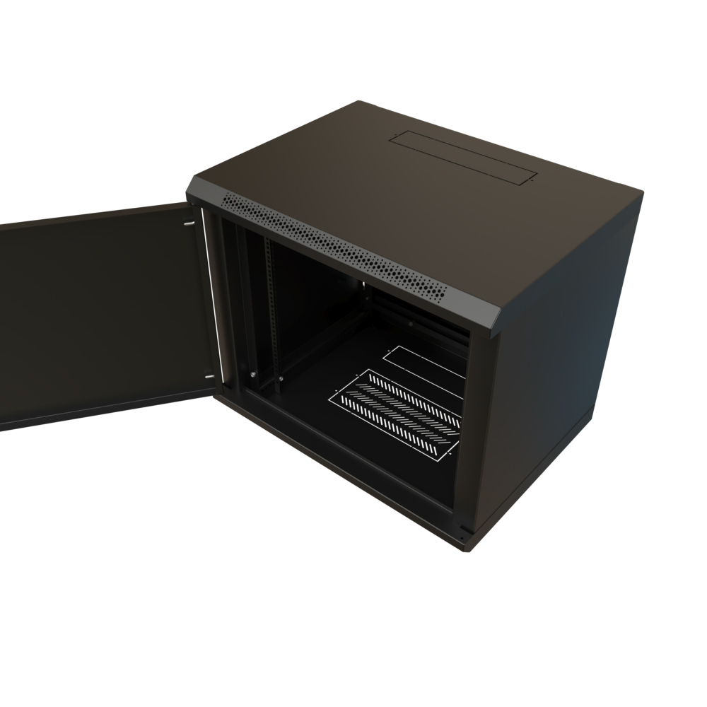 Шкаф серверный 19", 12U WRLine WR-TW-1245-SR-RAL9004