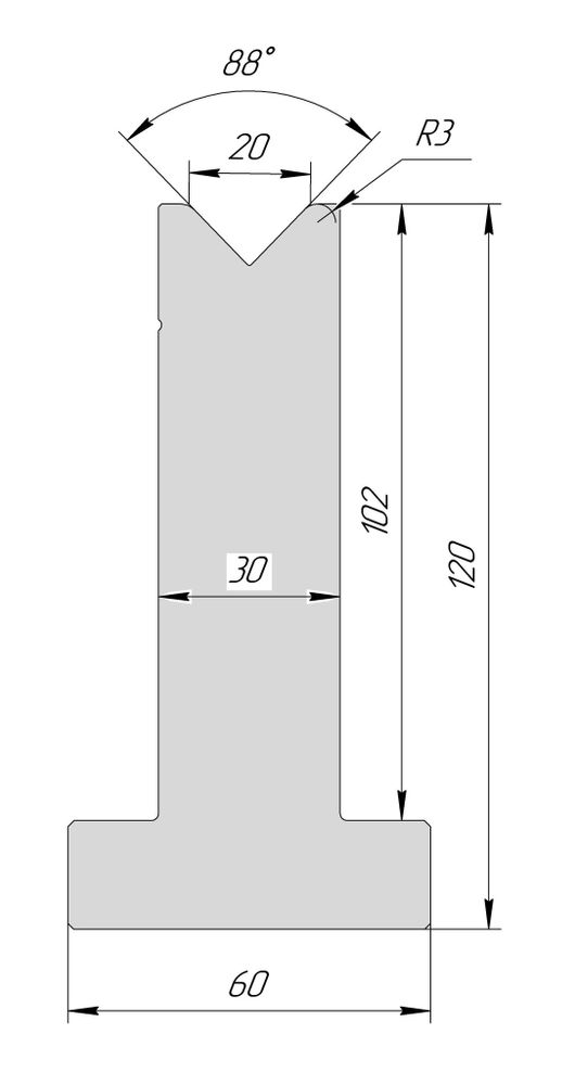 T-матрица AT 3057 88° V20 H120