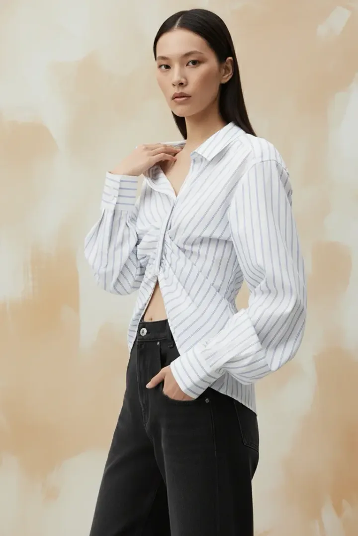 Рубашка в полоску «FERUZA»