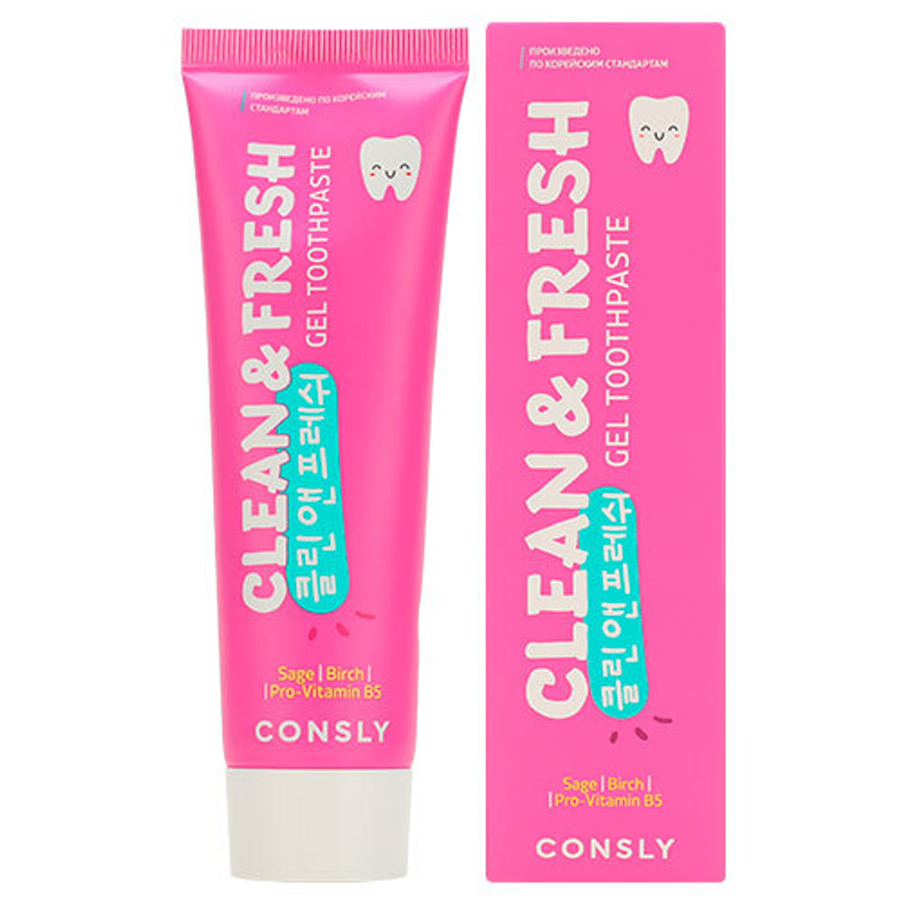 Зубная паста гелевая Consly Экстракт шалфея и березы 105 г