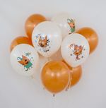 Шар (12"/30 см) Три Кота, Белый (200), пастель, 1 ст 25 шт.