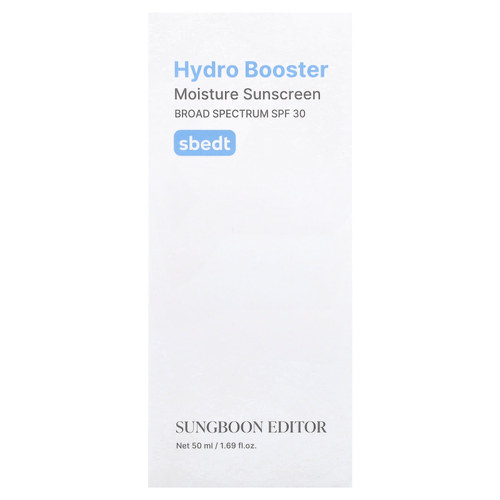 Sungboon Editor, Hydro Booster, увлажняющее солнцезащитное средство, SPF 30, 50 мл (1,69 жидк. унции)