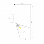 Бра Eurosvet Enigma 70161/1 черный