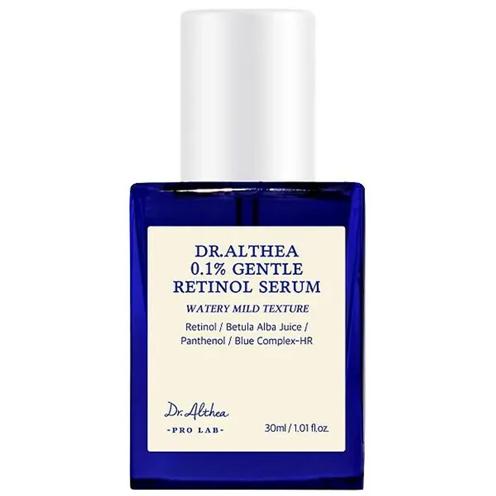 Мягкая обновляющая сыворотка с 0,1% ретинолом и бакучиолом Dr. Althea Gentle Retinol Serum, 30мл