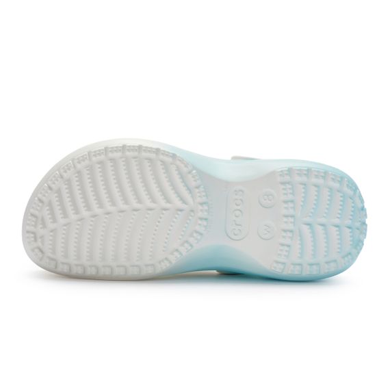 Crocs Classic Platform Clog 'White Blue'