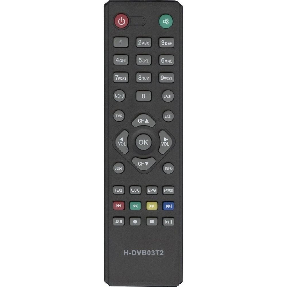 Пульт для DVB-T2 ресивера Hyundai/Supra H-DVB03T2 Huayu