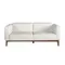 Трехместный диван Angel Cerda 5353-3P, белая кожа