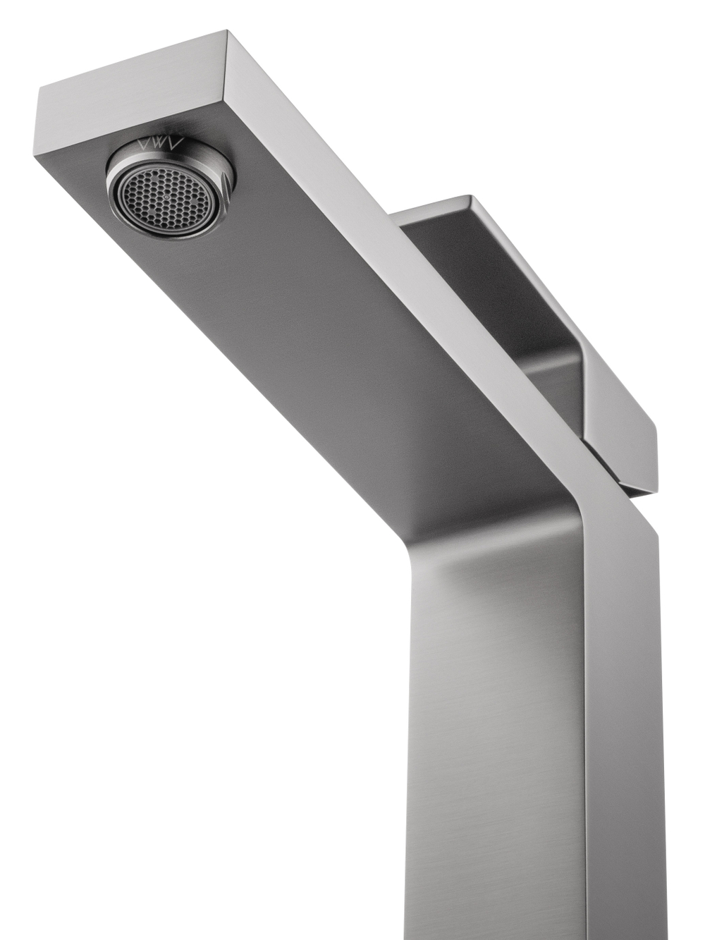 Смеситель для раковины высокий WONZON & WOGHAND CUBE, Темный графит (WW-88239016-BGM)