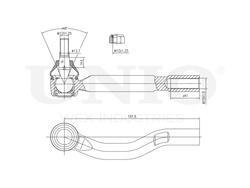 Наконечник рулевой левый UNIO SSP-10004