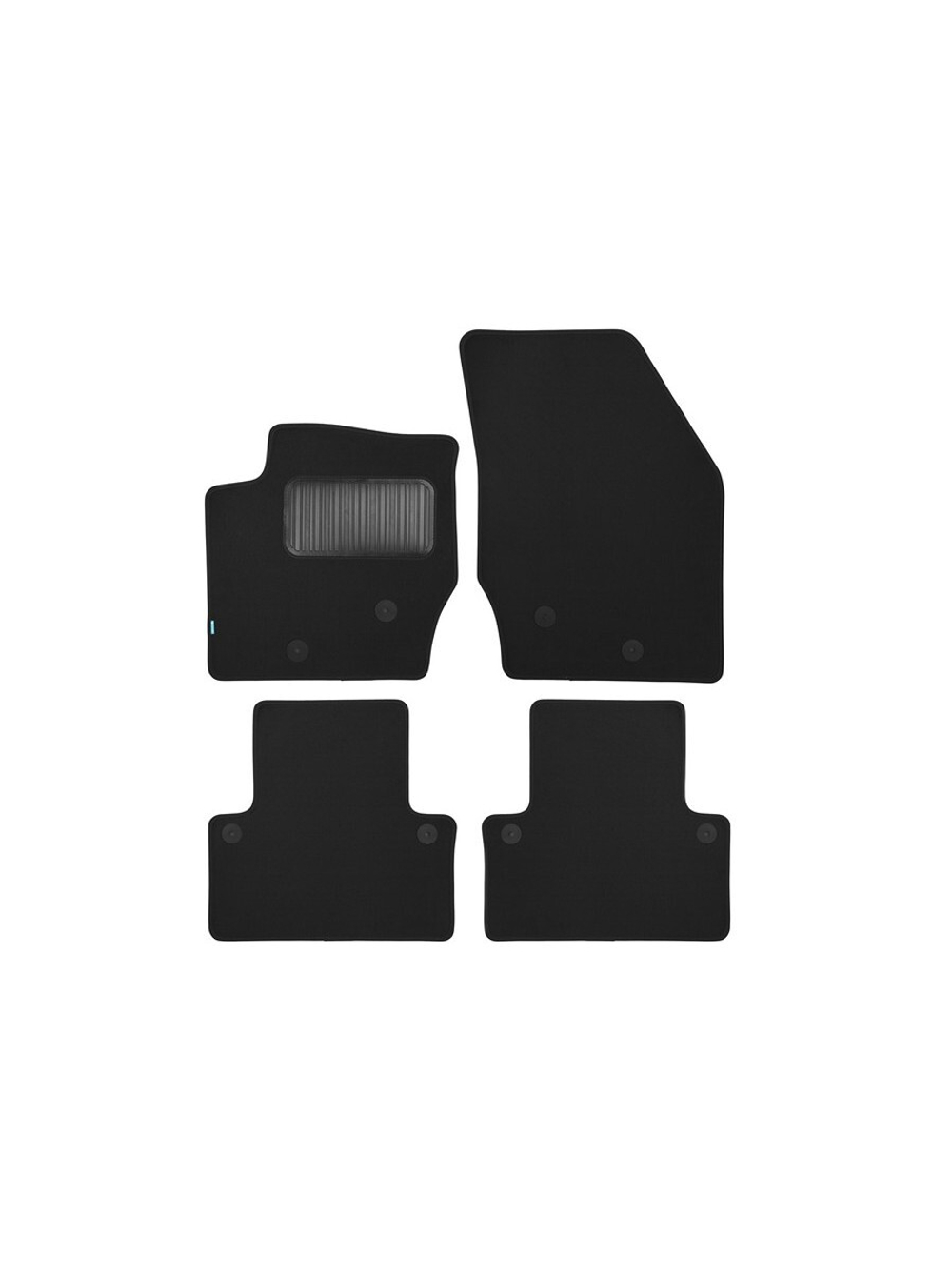 Коврики в салон для VOLVO XC90 АКПП 2002-2006, 2006-2014, внедорожник , 4 шт. (текстиль) KLEVER03500422110KH