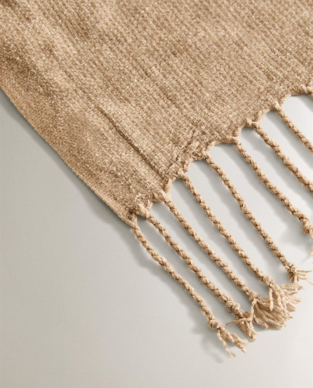 Zara Home плед из полиэстера, коричневый, 140x190 см · 2360/004