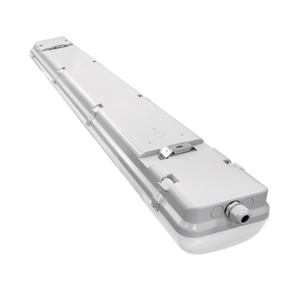 Светильник ДСП11-54-041-6К с БАП EM1 54Вт 6500К IP65 Матовый 6500лм 1270х152х100мм WOLTA STD