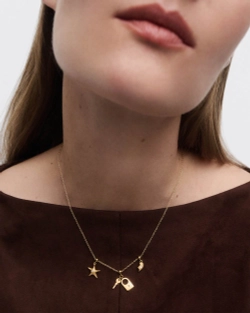 Подвеска-шарм Starfish серебро 925 пробы покрытое золотом