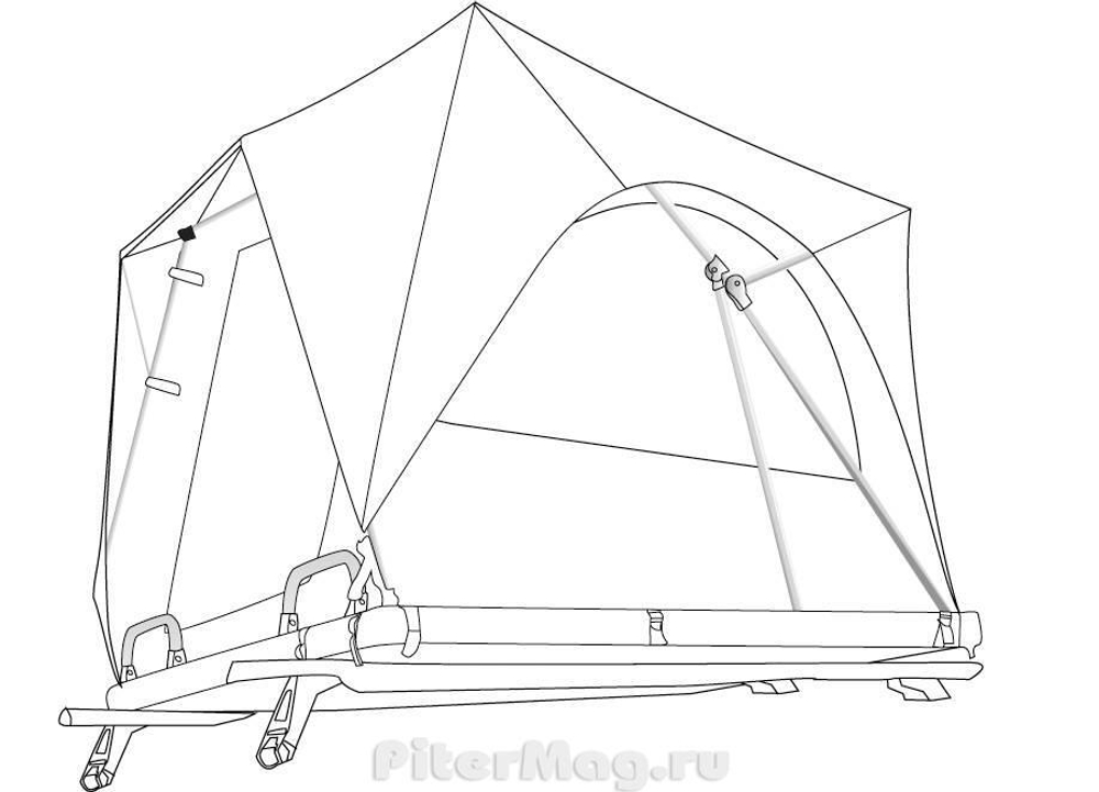 Палатка на крышу автомобиля Tramp Top Over