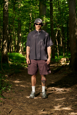 Шорты Nothomme Blue Cargo Shorts Ultra-Light "Dark Red"