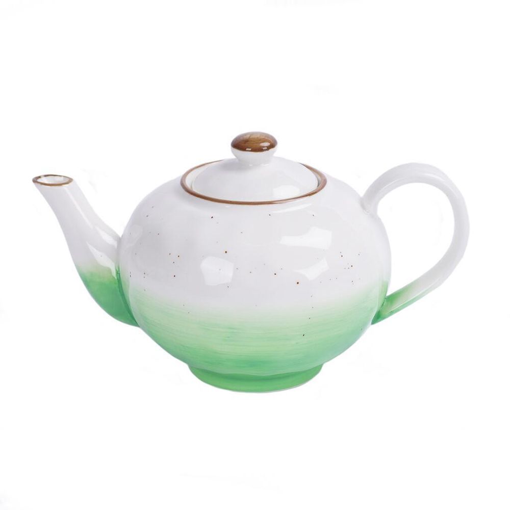 Чайник 600 мл h9 см зеленый фарфор "The   Eco" P.L. Proff Cuisine [1]
