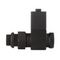 Набор дизайн-вентилей Royal Thermo CUBE, прямой (черный) 1/2quot; — (7)