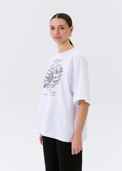 Футболка Джевелри Оверсайз, белый