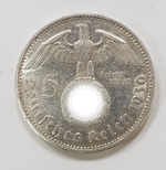 5 марок 3 рейх. 1936 год. (G). XF+