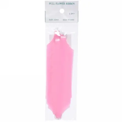 Бант для оформления подарка «Блеск» 3 см, d-11 см, Розовый