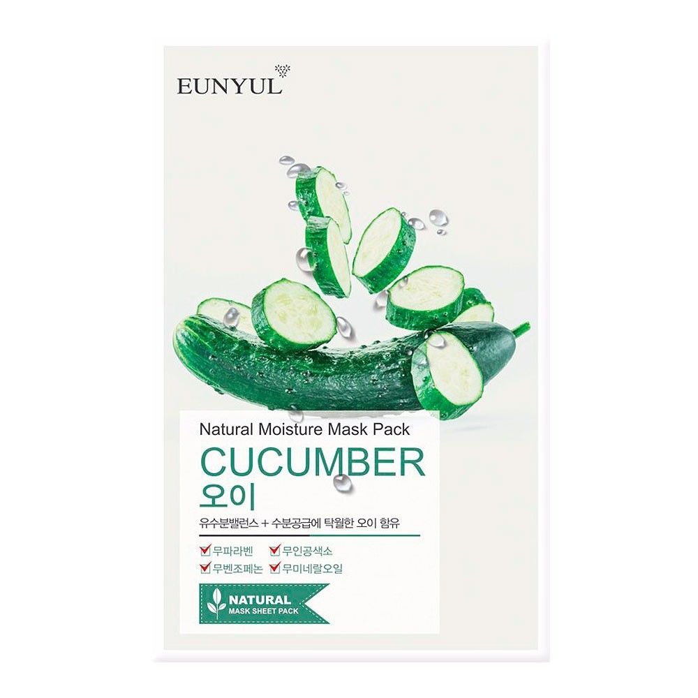 Тканевая маска с экстрактом огурца EUNYUL Cucumber Natural Moisture Mask Pack