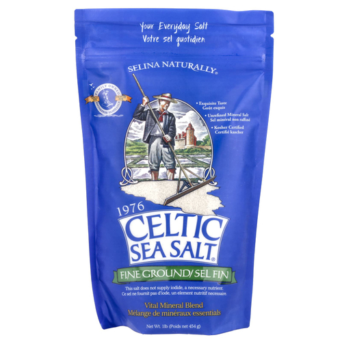 Celtic Sea Salt, мелкого помола, смесь жизненно важных минералов, 454 г (1 фунт)
