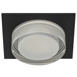 Светильник встраиваемый декоративный ЭРА DK108 BK под лампу MR16 GU5.3 черный | Декоративные встраиваемые светильники