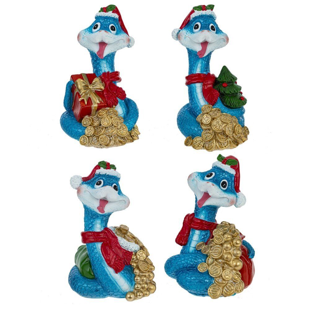 GAEM Фигурка декоративная "Змея", L7 W6 H9,5 см, 4в.