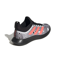 Мужские кроссовки теннисные Adidas Defiant Generation M - cloud white/acid red/silver metallic